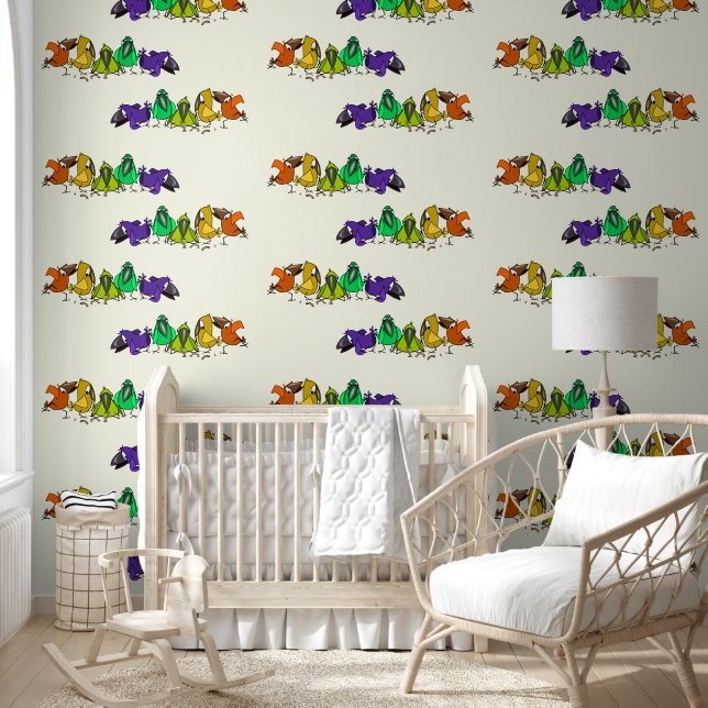 Funny Colorful Bird Wallpaper (Kids)