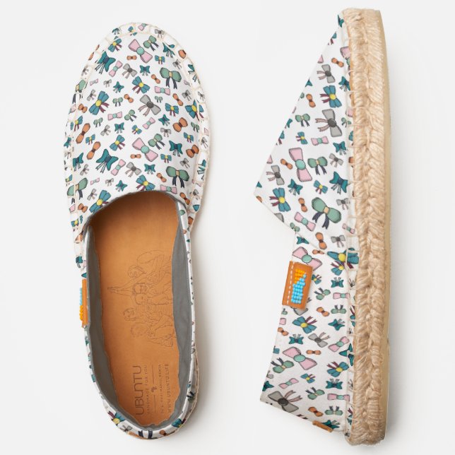 Funny Colorful Bow Ties Espadrilles (Side)