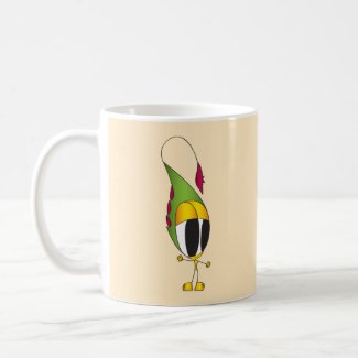 Funny, Colorful Cartoon Character | Add Your Name Coffee Mug