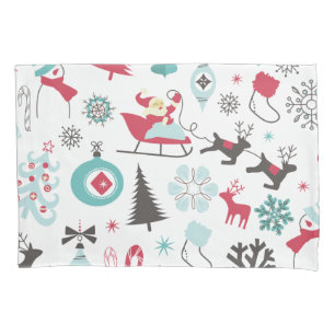 Funny Colorful Christmassy Pattern Pillow Case