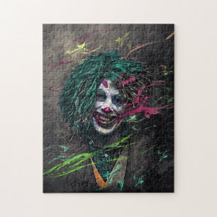 funny colorful clown jigsaw puzzle