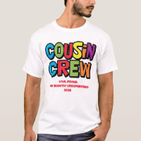 Funny Colorful Cousin Crew Family Reunion