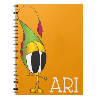 Funny, Colorful, Cute, Cartoon | Add Your Name Not Notebook