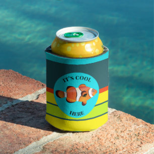 Funny Colorful Cute Fish Can Cooler
