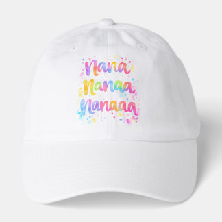 Funny Colorful Dreamy Quote Paint Splashes Rainbow Hat