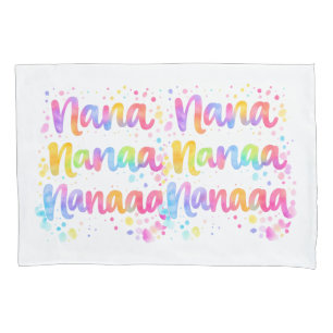 Funny Colorful Dreamy Quote Paint Splashes Rainbow Pillow Case