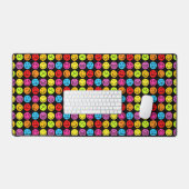 Funny Colorful Faces Desk Mat (Keyboard & Mouse)