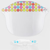 Funny Colorful Faces Face Shield (Front w/Glasses)