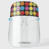 Funny Colorful Faces Personalized Face Shield (Front)