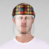 Funny Colorful Faces Personalized Face Shield (Insitu)