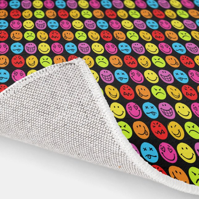 Funny Colorful Faces Rug (Indoor)