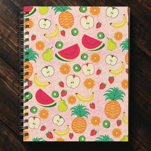    Funny Colorful Fruits Summer Healthy Vegetarian Notebook (Creator Uploaded)