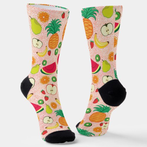    Funny Colorful Fruits Summer Healthy Vegetarian Socks