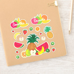 Funny Colorful Fruits Summer Healthy Vegetarian Sticker
