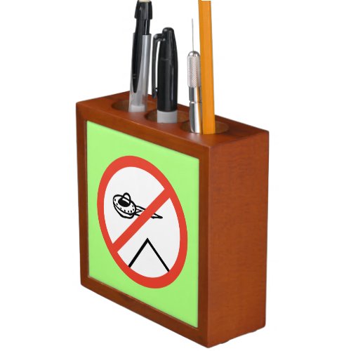 Funny Colorful Green Aliens Did Not Do It Desk Organizer