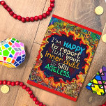 Funny Colorful Happy Birthday Never Grow Up Card<br><div class="desc">A fun card to send to the birthday boy or girl!! The bright colors and fun whimsical abstract artwork will put them in the birthday spirit. The funny saying will make them laugh.  To see more of my daily inspirational artwork check out Inspirivity on Facebook or Instagram.</div>
