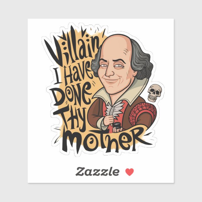 Funny Colorful Insult Humor Quote Sticker (Sheet)