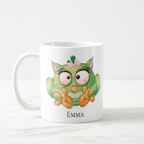 Funny Colorful Owl Personalized Mug