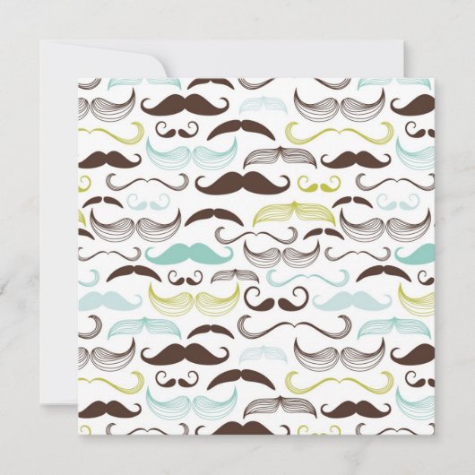 Funny Colorful Pattern for Mustache Lovers (Front)