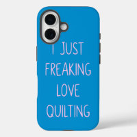 Funny Colorful Quilting Love Saying for Quilters