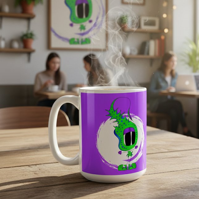 Funny, Colorful, Quirky, Cartoon Character Coffee Mug (Take a look at this very cool mug!)