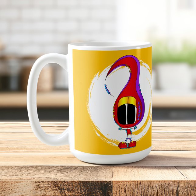 Funny, Colorful, Quirky, Cartoon Character Coffee Mug (Take a look at this very cool cartoon character mug!)