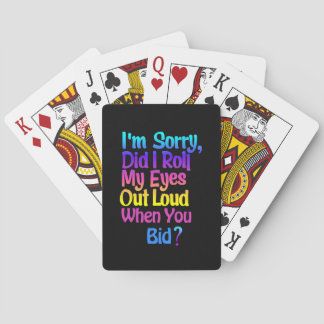 Funny Colorful Sarcastic Playing Cards Deck