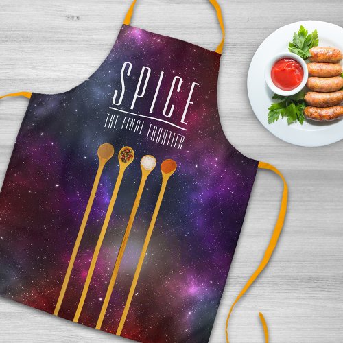 Funny Colorful Spice The Final Frontier Apron