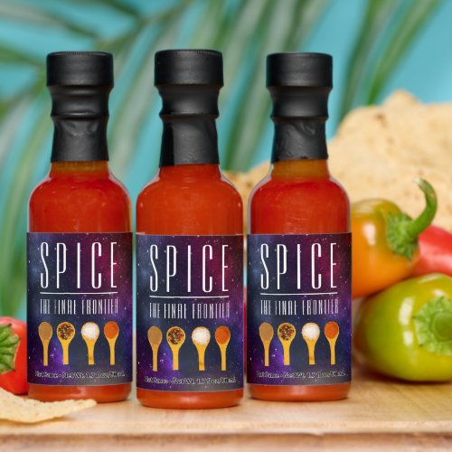 Funny Colorful Spice the Final Frontier Hot Sauces