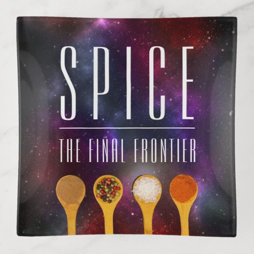 Funny Colorful Spice the Final Frontier Trinket Tray