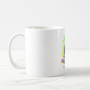 Funny Colorful Turtle On A Scooter Coffee Mug