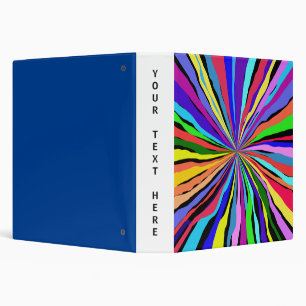 Funny Colors 3 Ring Binder
