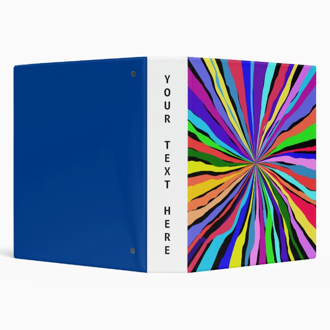 Funny Colors 3 Ring Binder (Background)