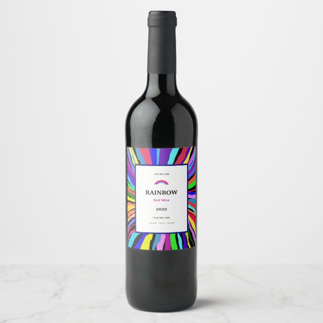 Funny Colors Wine Label (Front)