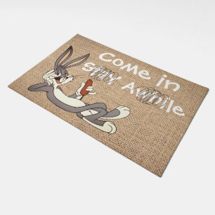 Funny Come In Stay Awhile Cartoon Outside Doormat