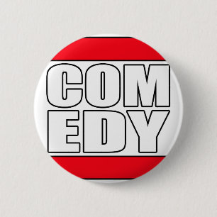 funny Comic Comedy stand up Comedian Button