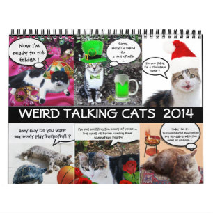 FUNNY COMIC STRIPS FROM WEIRD TALKING CATS 2014 CALENDAR