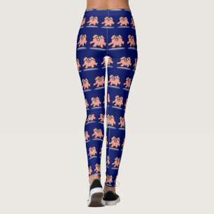 Funny Comics Pig Year Zodiac Choose color Leggings