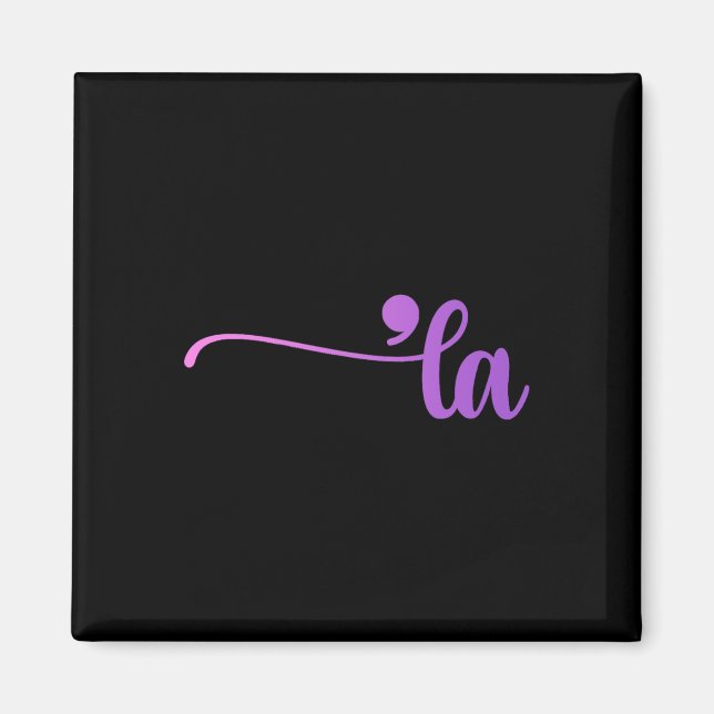 Funny Comma La Coloring  Magnet (Front)