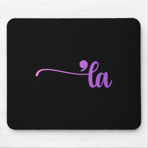 Funny Comma La Coloring  Mouse Pad