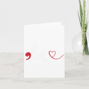 Funny Comma La Kamala Harris Punctuation La Electi Card