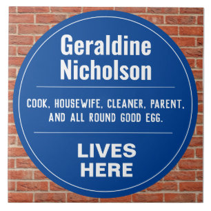 Funny Commemorative Wall Plaque Ceramic Tile