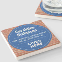 Funny Commemorative Wall Plaque Stone Coaster
