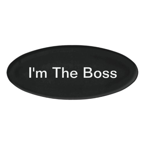 Funny Company Boss Theme Name Tag