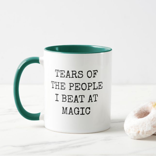 Funny Competitive Magic Card Game Mug (With Donut)