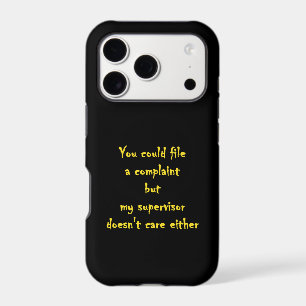 Funny Complaint Department Apathy iPhone 17 Pro Case