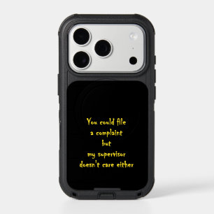 Funny Complaint Department Apathy iPhone 17 Pro Case