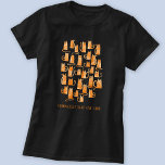 Funny Completely Sane Cat Lady T-Shirt<br><div class="desc">Cute little watercolor orange ginger cat pattern,  perfect for animal lovers. Original art by Nic Squirrell. Text reads Completely Sane Cat Lady and can be changed to customize.</div>