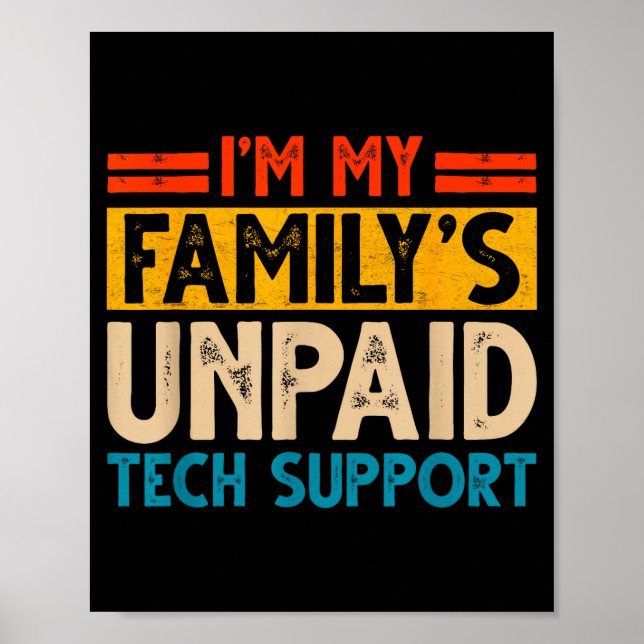 Funny Computer Engineer Tech Lover Geek Nerd Tech  Poster (Front)