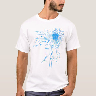 Funny Computer Geek PCB Design CPU Chip Circuit  T-Shirt